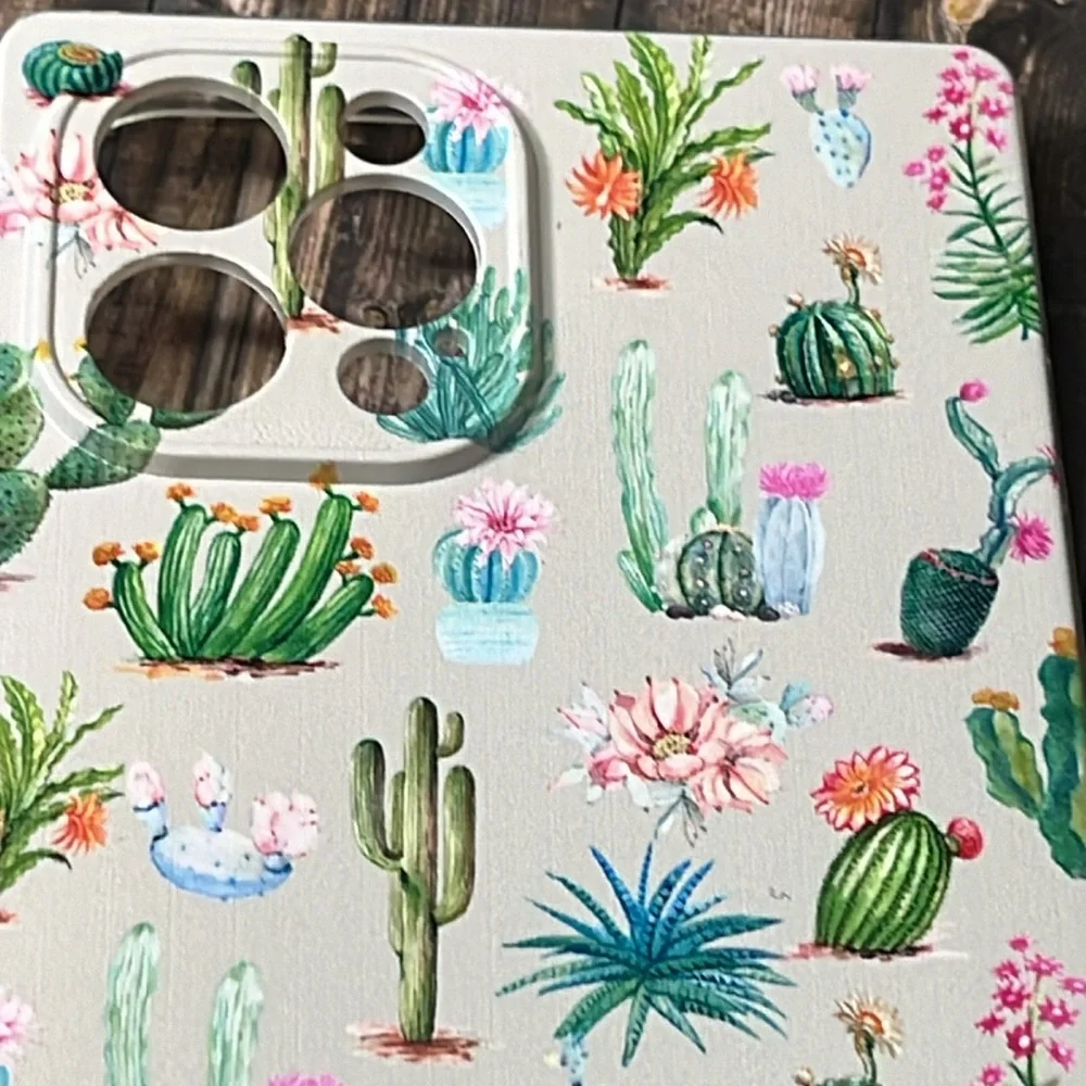 5for$10 Cactus iPhone 12 Pro Max Square Case Succulent Plants Botanical NWT